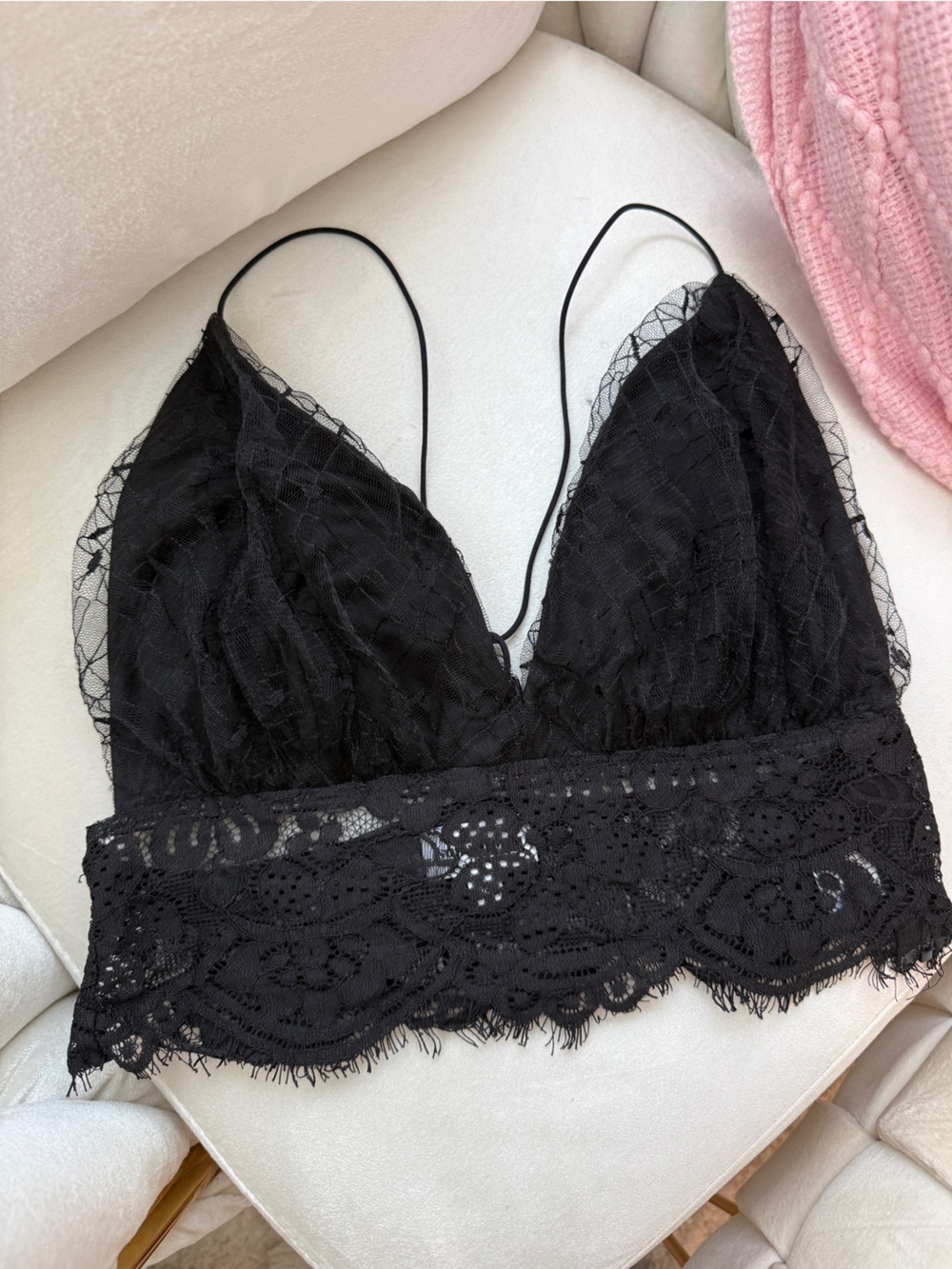 NW superdown Black Lace Bralette Bandeau